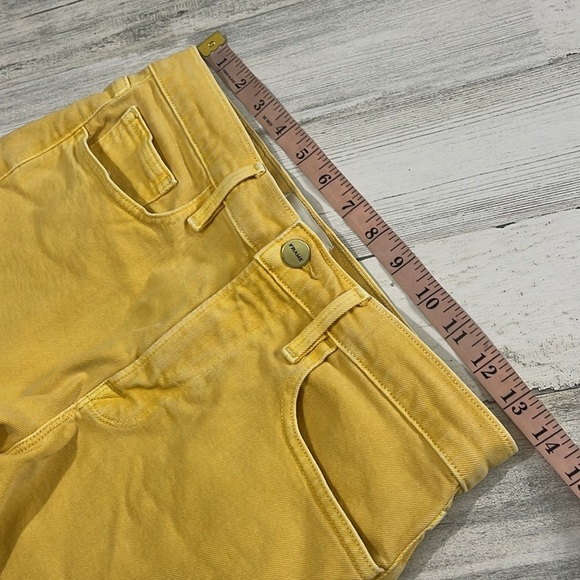 Frame Yellow Le Brigette Shorts Size 26 - Picture 6 of 9